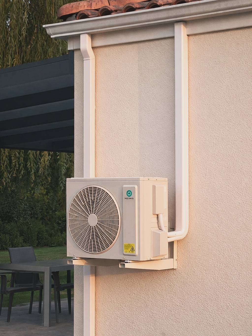 installation d'une pompe à chaleur Heiwa