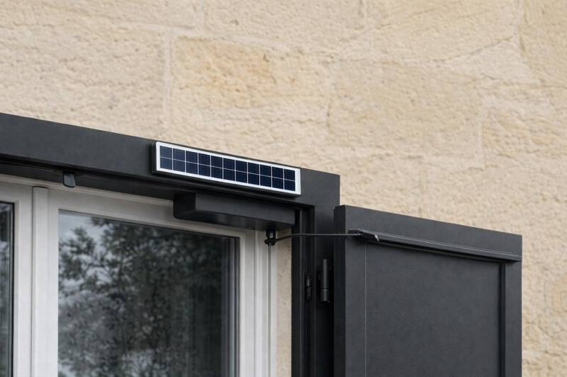 Système Volet battant motorisé solaire
